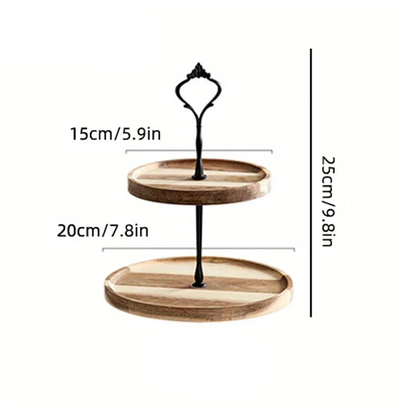 bandeja de frutas secas, dupla camada, três camadas, prato de lanche, sobremesa de casamento, doces, 1pc