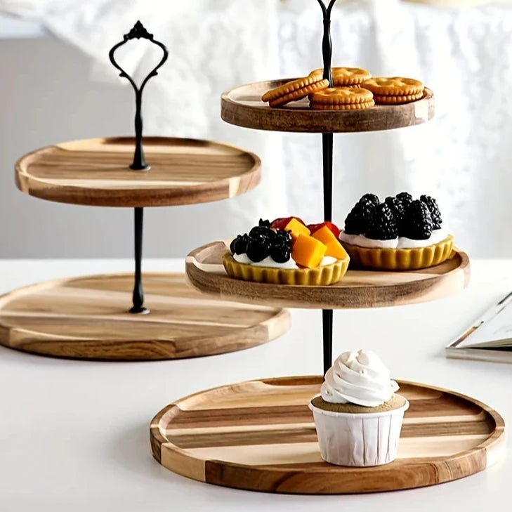 bandeja de frutas secas, dupla camada, três camadas, prato de lanche, sobremesa de casamento, doces, 1pc