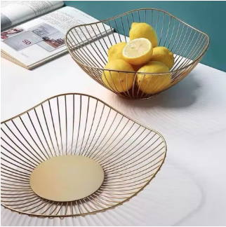 Cesta de Frutas em Metal