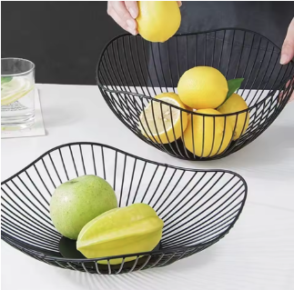 Cesta de Frutas em Metal