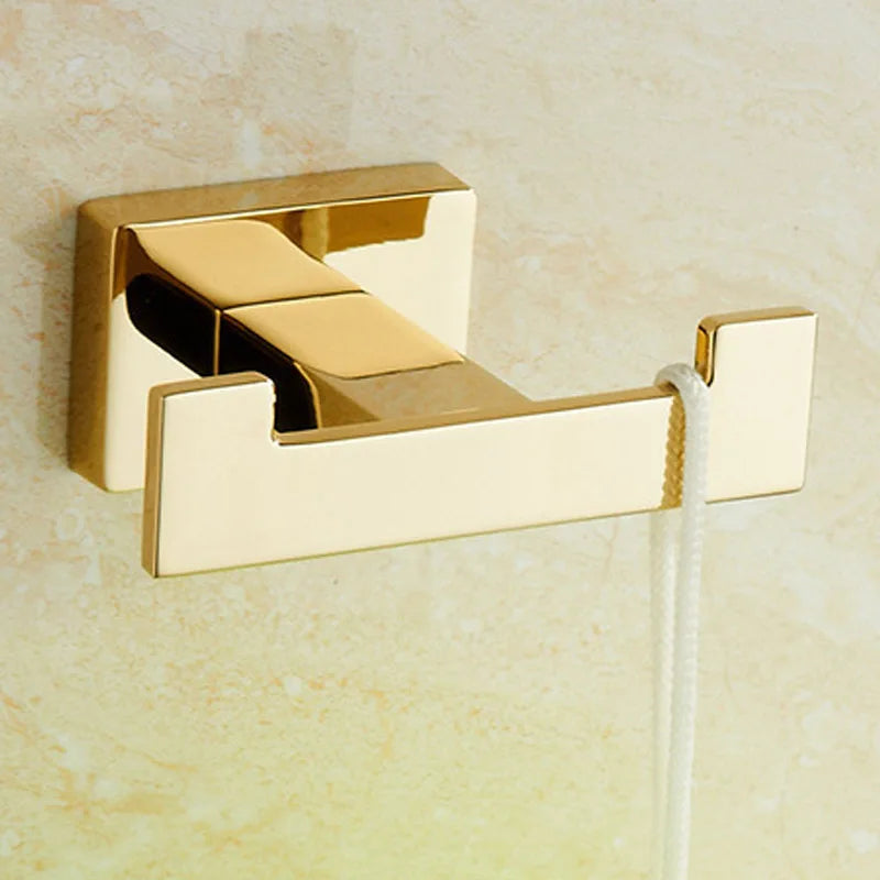 Conjunto de Acessórios de Banheiro Luxuoso Banhado a Ouro