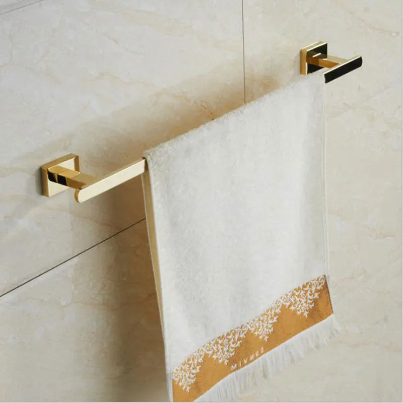 Conjunto de Acessórios de Banheiro Luxuoso Banhado a Ouro