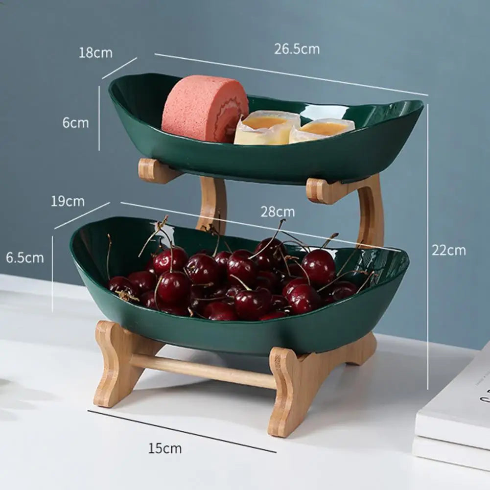 1/2 camadas placa de frutas portátil luxo retro frutas servindo tigela prateleiras expositor cestas armazenamento rack caixa suprimentos para casa