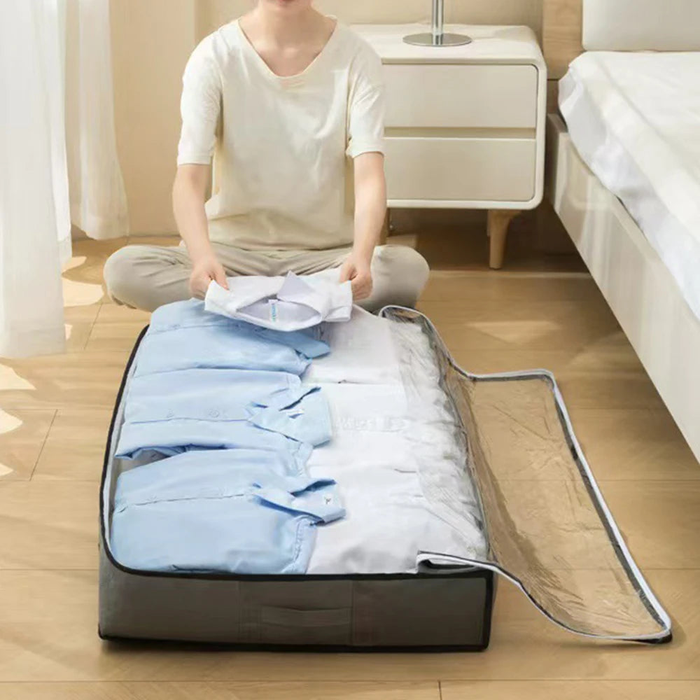 Organizador Dobrável para Colchas e Roupas de Cama - 2 Peças