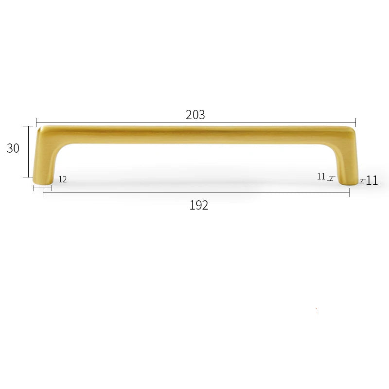 Puxadores de Latão Dourado para Móveis