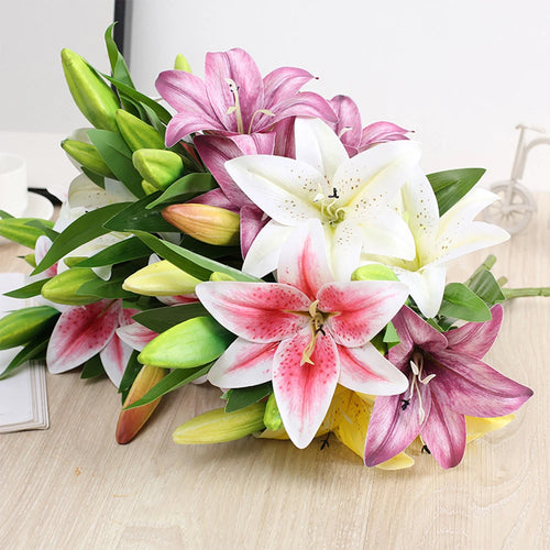 Ramo de Lírios - Flores Artificiais Elegantes