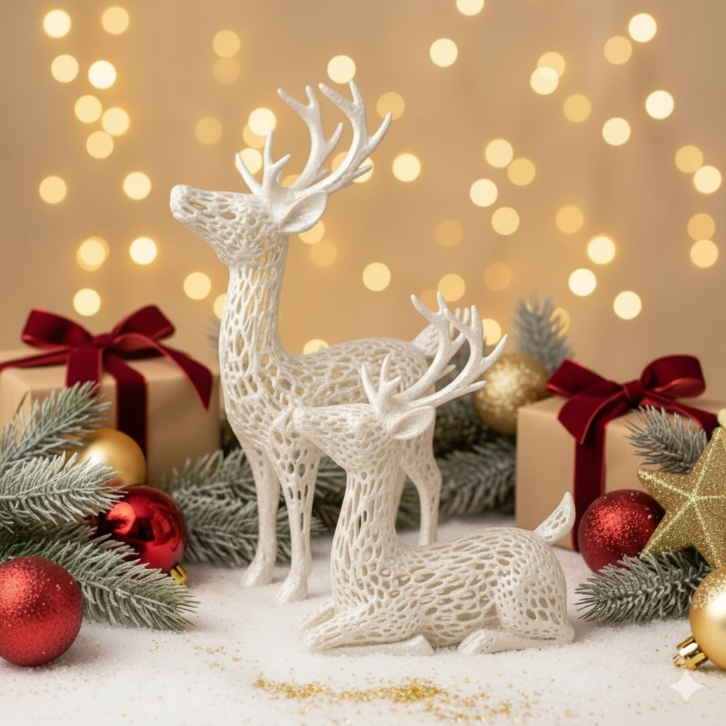 Rena Decorativa Natalina - Kit com 2