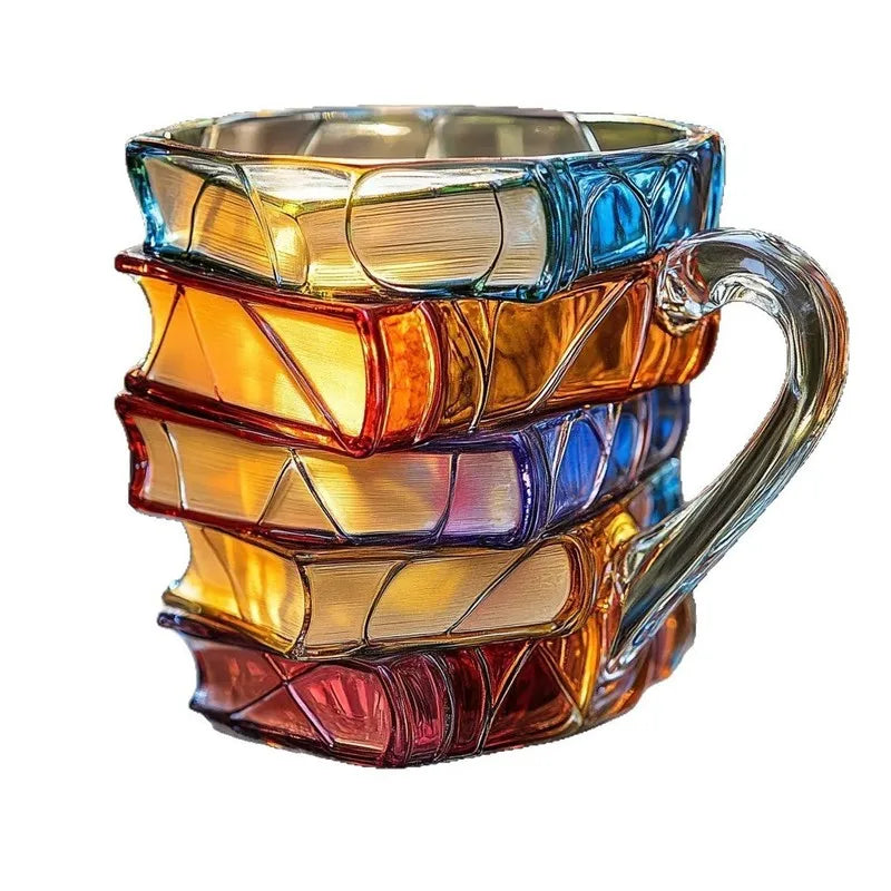 Caneca de Livros em Resina 3D - Criatividade e Exclusividade