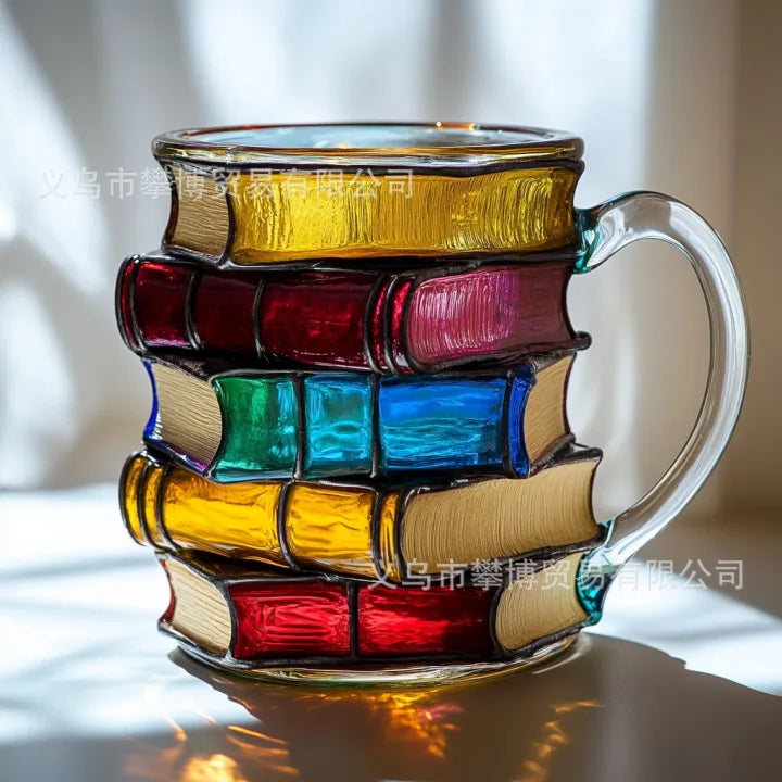 Caneca de Livros em Resina 3D - Criatividade e Exclusividade