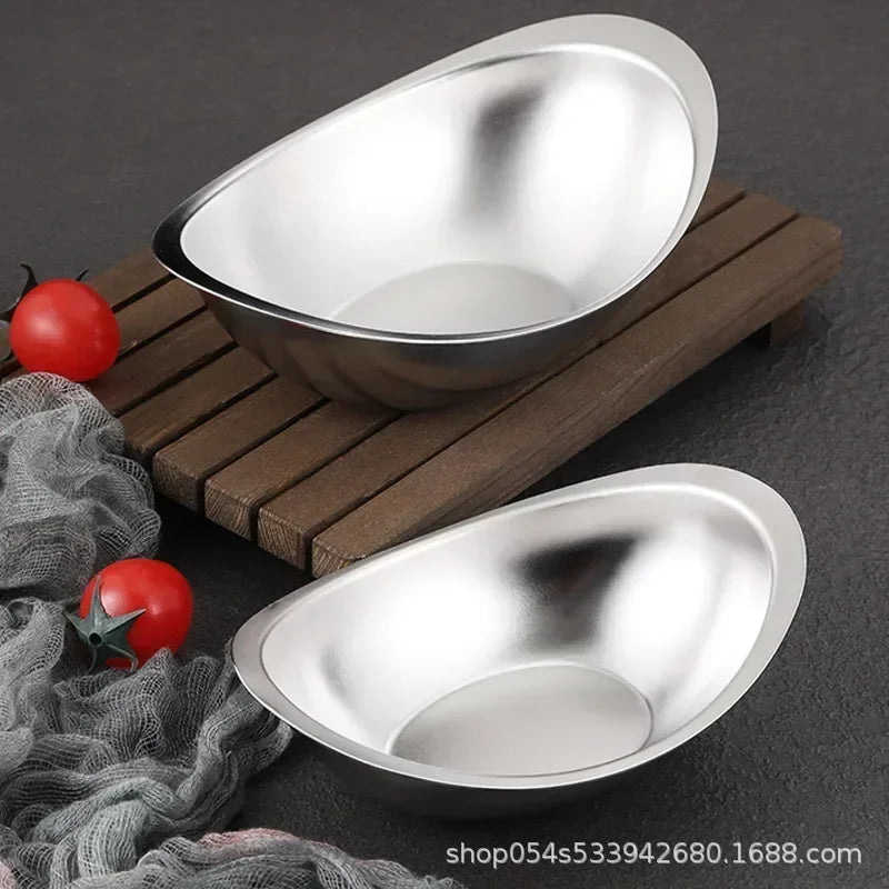 304 aço inoxidável Golden Bowl, Coreano Salad Bowl, Snack Sobremesa Bowl, Cozinha Louça, Comercial