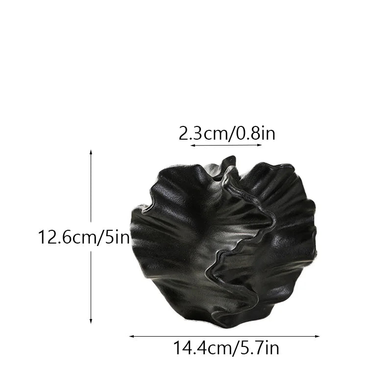 Vaso Escultural Nórdico em Cerâmica Fosca - Elegância Atemporal