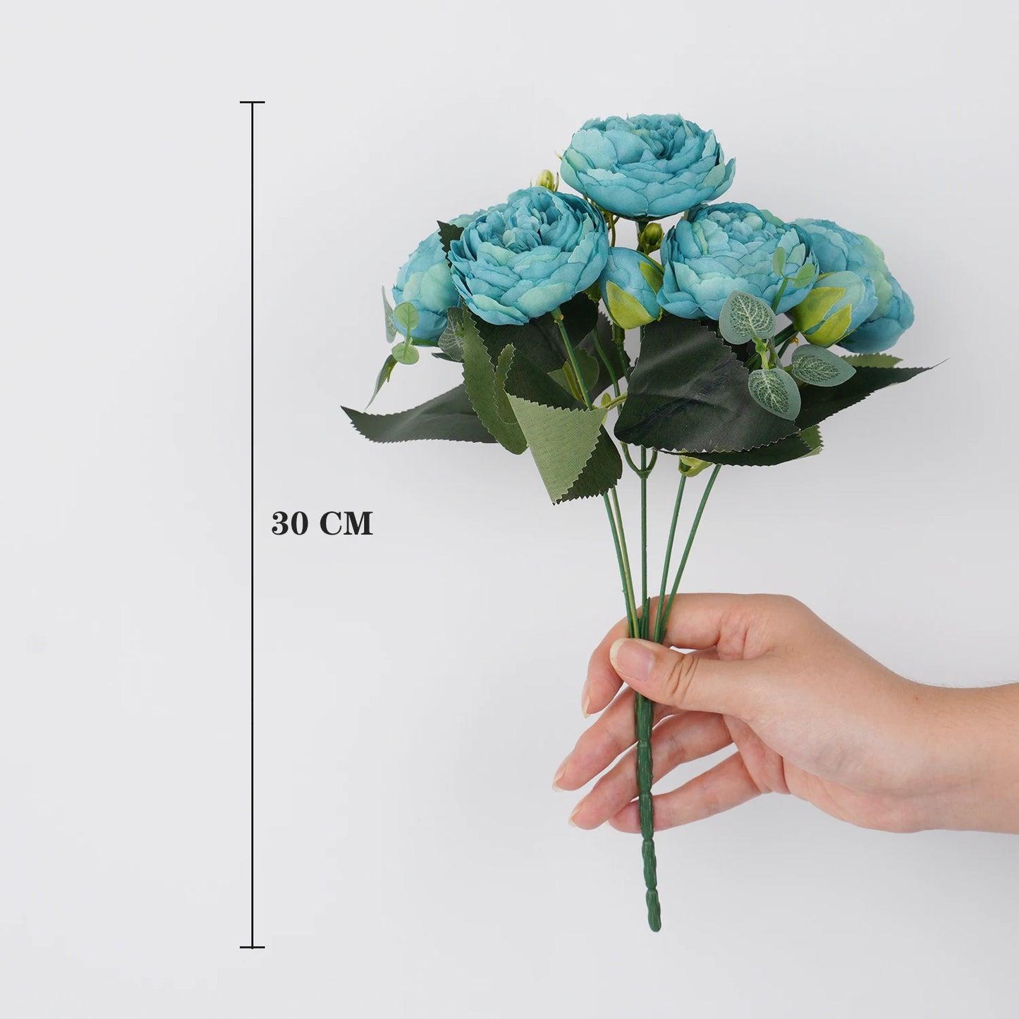 Buquê de Rosas e Peônias de Seda - Elegância Floral