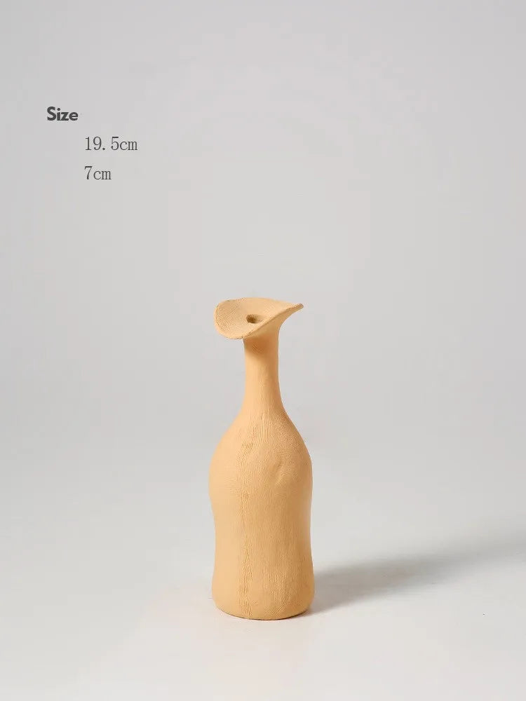 Vaso Nórdico de Cerâmica - Elegância Morandi