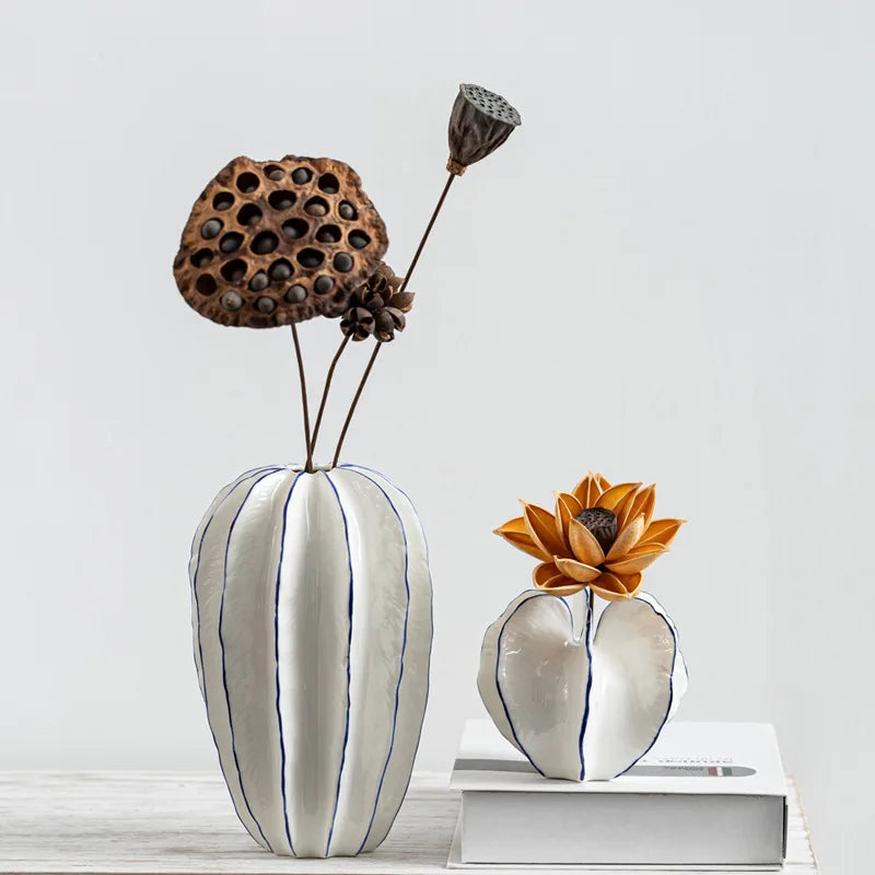 Vaso de Cerâmica Carambola: Elegância para Sua Decoração