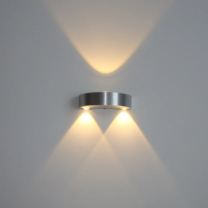 3w led lâmpadas de parede interior moderno simples alumínio casa iluminação para cima e para baixo luz quarto sala estar corredor decorativo luzes parede