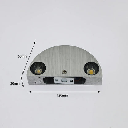 3w led lâmpadas de parede interior moderno simples alumínio casa iluminação para cima e para baixo luz quarto sala estar corredor decorativo luzes parede