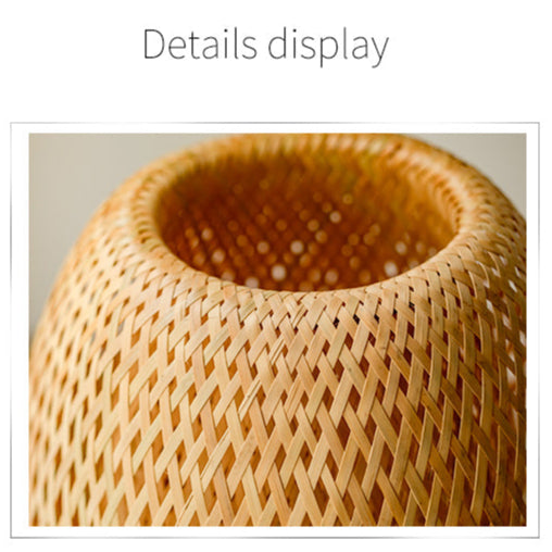 Abajur de Mesa de Vime Elegante - Macasishop