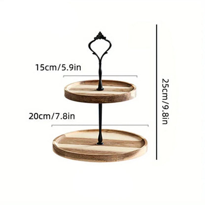 bandeja de frutas secas, dupla camada, três camadas, prato de lanche, sobremesa de casamento, doces, 1pc
