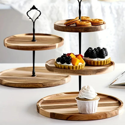 bandeja de frutas secas, dupla camada, três camadas, prato de lanche, sobremesa de casamento, doces, 1pc
