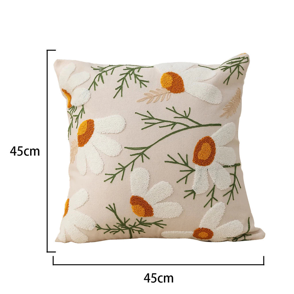 Capas de Almofada Bordadas - Kit com 2 Capas de Almofadas Boho para Sala e Quarto