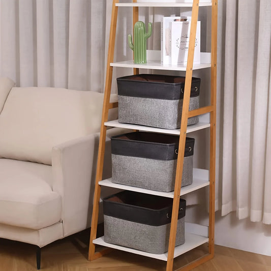 Caixas Dobráveis de Lona com Alças – Elegância e Organização