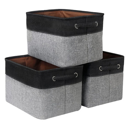 Caixas Dobráveis de Lona com Alças – Elegância e Organização
