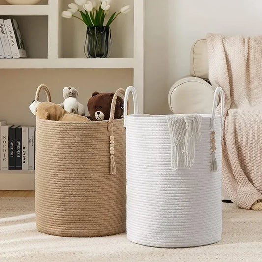 Cesta de Armazenamento de Luxo em Algodão 58L