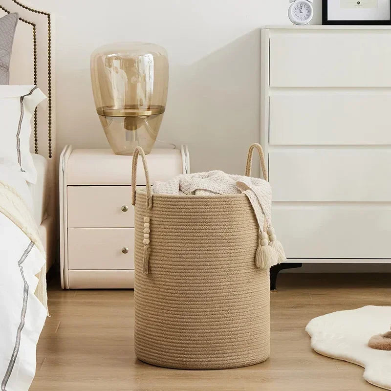 Cesta de Armazenamento de Luxo em Algodão 58L