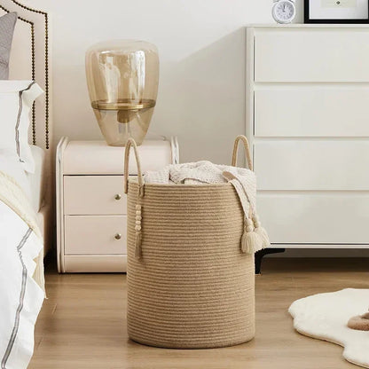 Cesta de Armazenamento de Luxo em Algodão 58L