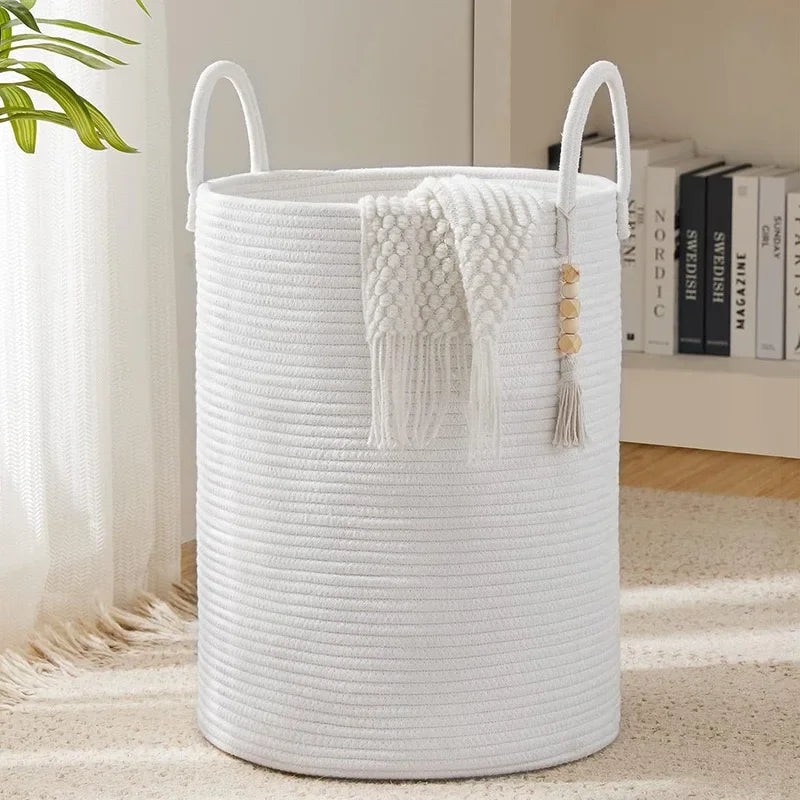 Cesta de Armazenamento de Luxo em Algodão 58L