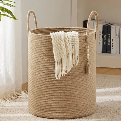 Cesta de Armazenamento de Luxo em Algodão 58L