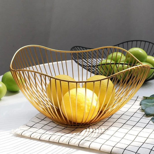 Cesta De Frutas De Ferro Oco, Tigela De Lavagem, Fruteira, Cesta De Armazenamento, Sala De Estar, Mesa De Centro, Lanche