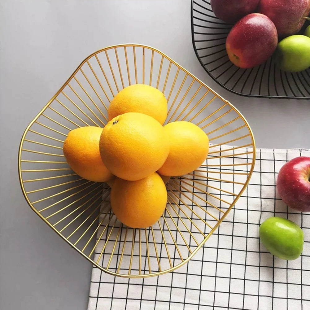 Cesta De Frutas De Ferro Oco, Tigela De Lavagem, Fruteira, Cesta De Armazenamento, Sala De Estar, Mesa De Centro, Lanche