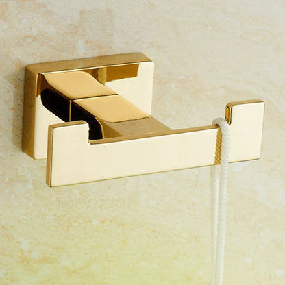 Conjunto de Acessórios de Banheiro Luxuoso Banhado a Ouro