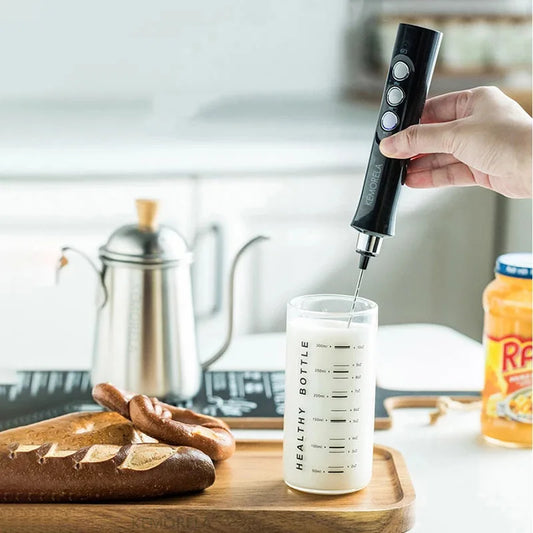 Portátil recarregável elétrica leite Frother, espuma Maker, Mixer, café bebida, espuma Wand, Handheld Foamer, alta velocidade do ovo, USB3 em 1