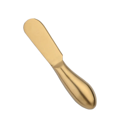 Conjunto De Faca De Queijo De Aço Inoxidável, Mini Faca De Manteiga, Espátula Fosco 6Pcs