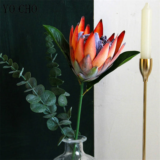  King Protea, DIY Arranjo De Flores, Falso Imperador Flores, Branco, Festa Em Casa, Casamento Decoração De Mesa