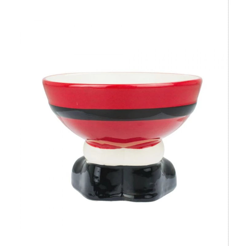 Fruteira Natalina Papai Noel em Cerâmica 15cm