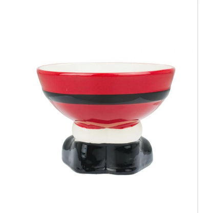 Fruteira Natalina Papai Noel em Cerâmica 15cm