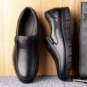 2023 Men's Genuine Leather Shoes 38-46 Head Leather Soft Anti-slip Rubber Loafers Shoes Man Casual Real Leather Shoes