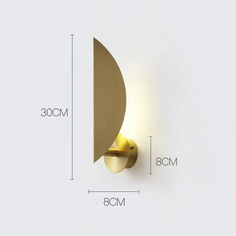 Produto Nordic lâmpada de parede led folhas ajustável ouro iluminação para casa quarto sala de estar decoração da parede interior luz ac 85-260 - 1