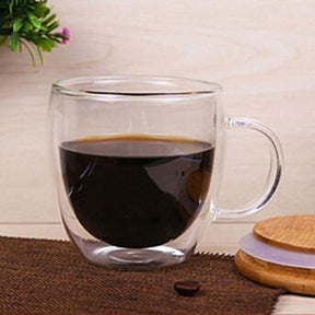 1/2/4pcs Double Wall Heat Resistant Cup Clear Handmade Tea Drink Healthy Drink Cups  Insulated Coffee Mugs