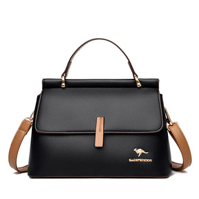 Bolsa Crossbody Elegante de Couro Genuíno