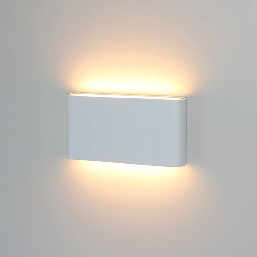 LED Outdoor Waterproof Wall Light, Lâmpada de parede do jardim da varanda, Home Decor interior, Quarto, Decoração da sala, IP65