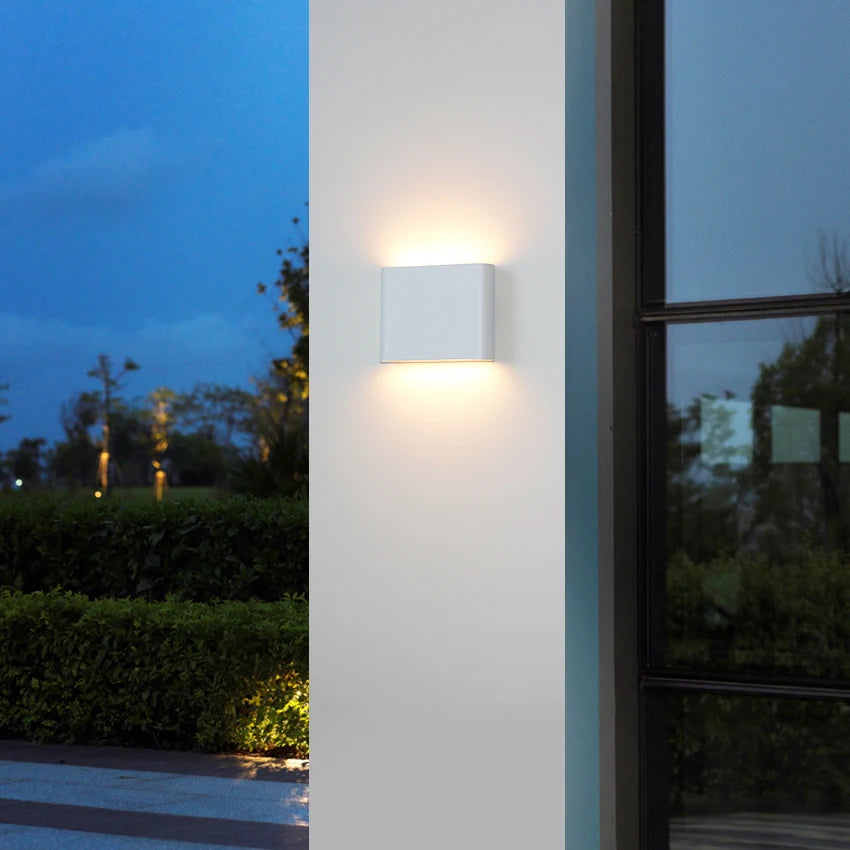 LED Outdoor Waterproof Wall Light, Lâmpada de parede do jardim da varanda, Home Decor interior, Quarto, Decoração da sala, IP65
