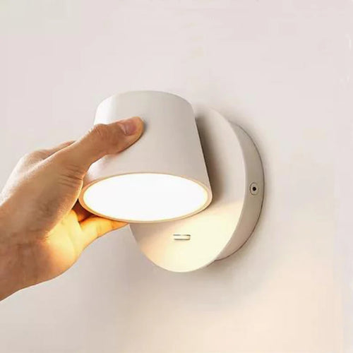 Luz de parede cabeceira com botão interruptor preto branco led lâmpadas parede moderna sala estar corredor cabeceira leitura decorativa arandela