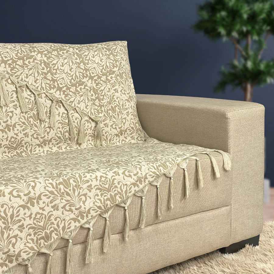 Manta Xale de Sofá e Poltrona Jacquard – Estilo Minimalista