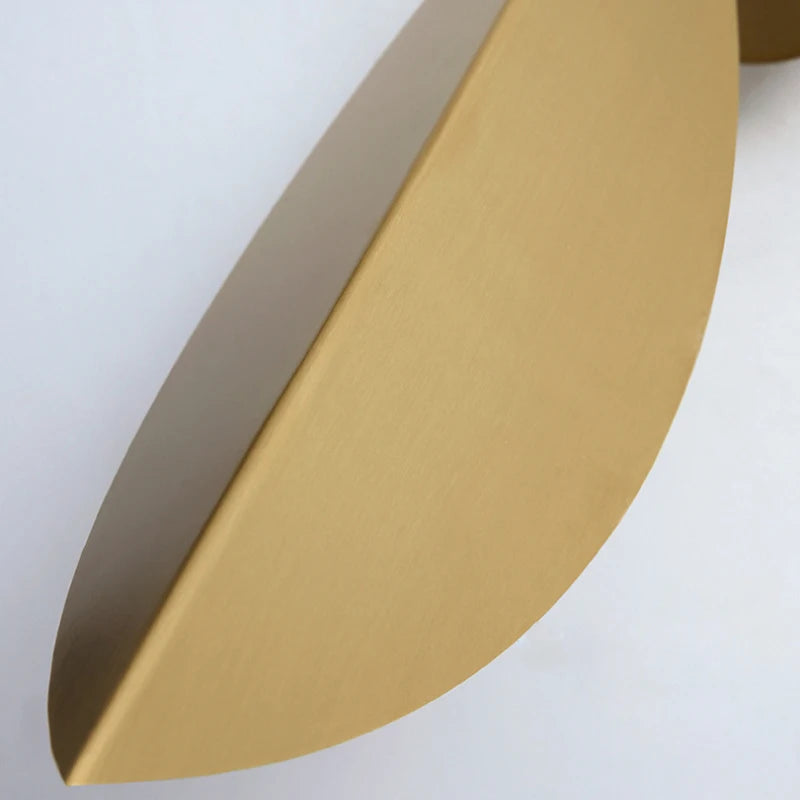 Nordic lâmpada de parede led folhas ajustável ouro iluminação para casa quarto sala de estar decoração da parede interior luz ac 85-260