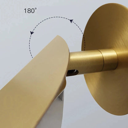 Nordic lâmpada de parede led folhas ajustável ouro iluminação para casa quarto sala de estar decoração da parede interior luz ac 85-260
