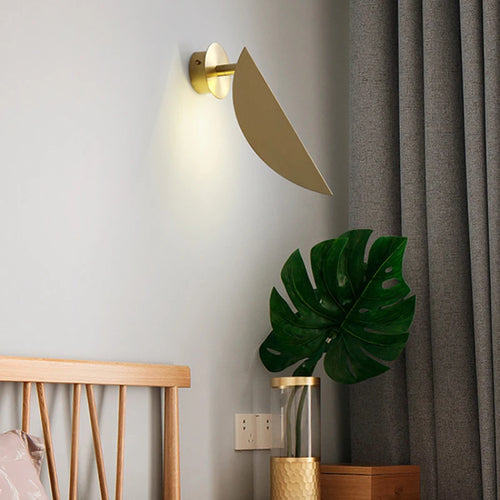 Nordic lâmpada de parede led folhas ajustável ouro iluminação para casa quarto sala de estar decoração da parede interior luz ac 85-260
